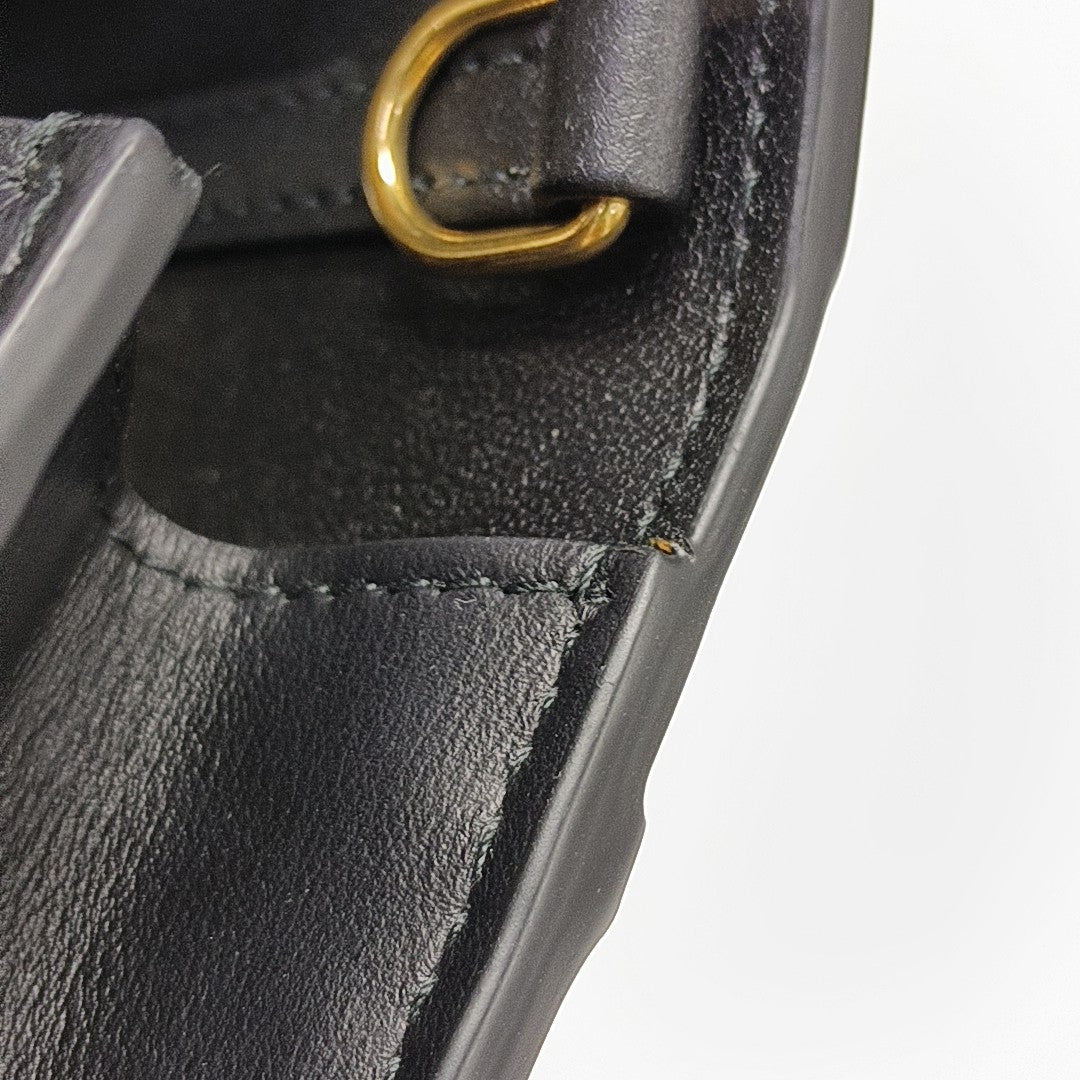 30 Montaigne Mini Calfskin Black