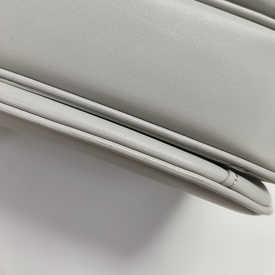 Authenticated pre-owned  C Medium Calfskin Gray - Shoulder Bag at Looply