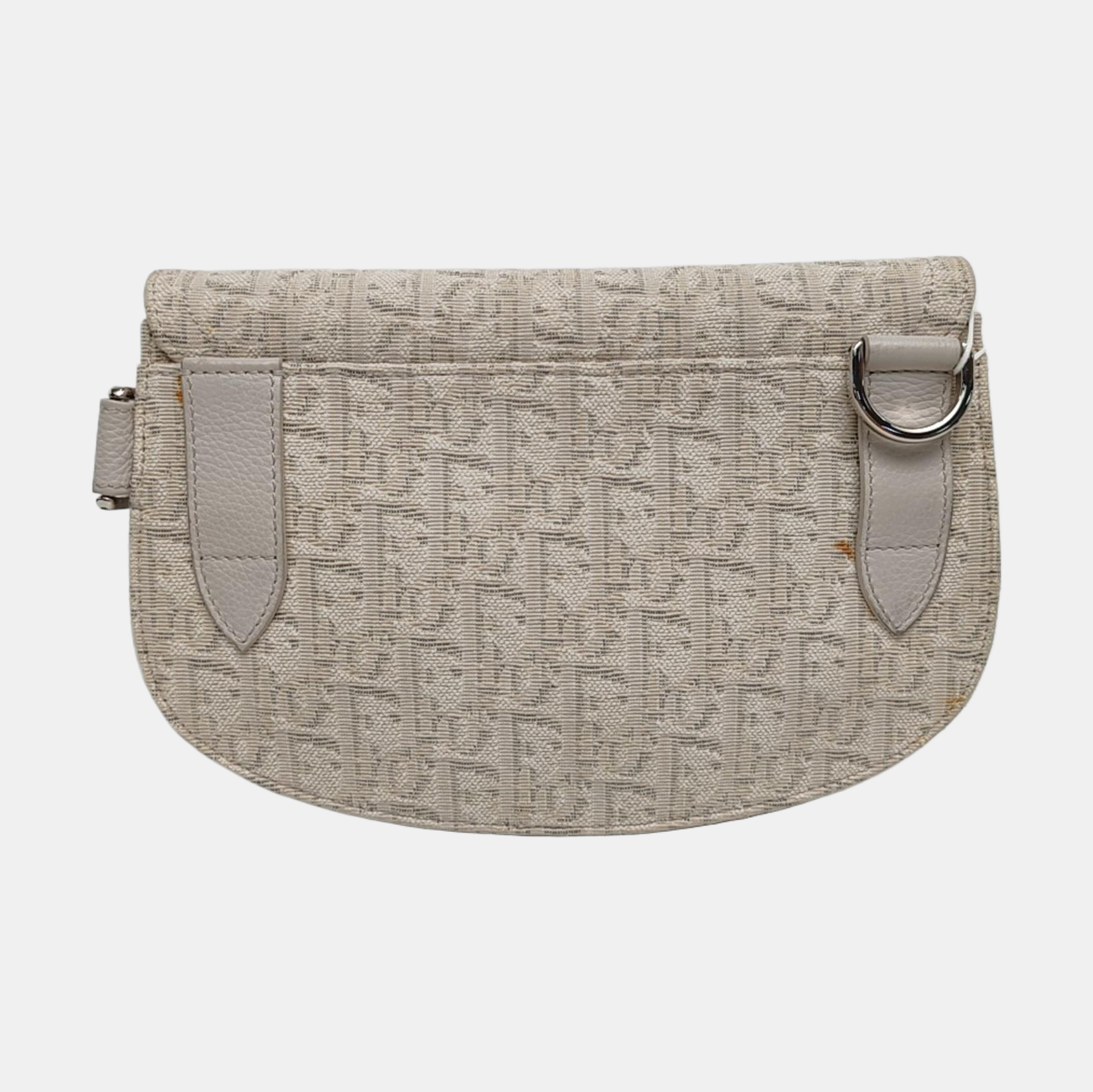 Authenticated pre-owned  Saddle Oblique Canvas Beige - Crossbody Bag at Looply