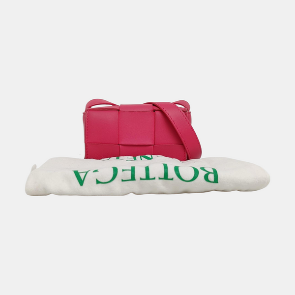 Authenticated pre-owned  Cassette Small Lambskin Pink - Shoulder Bag at Looply