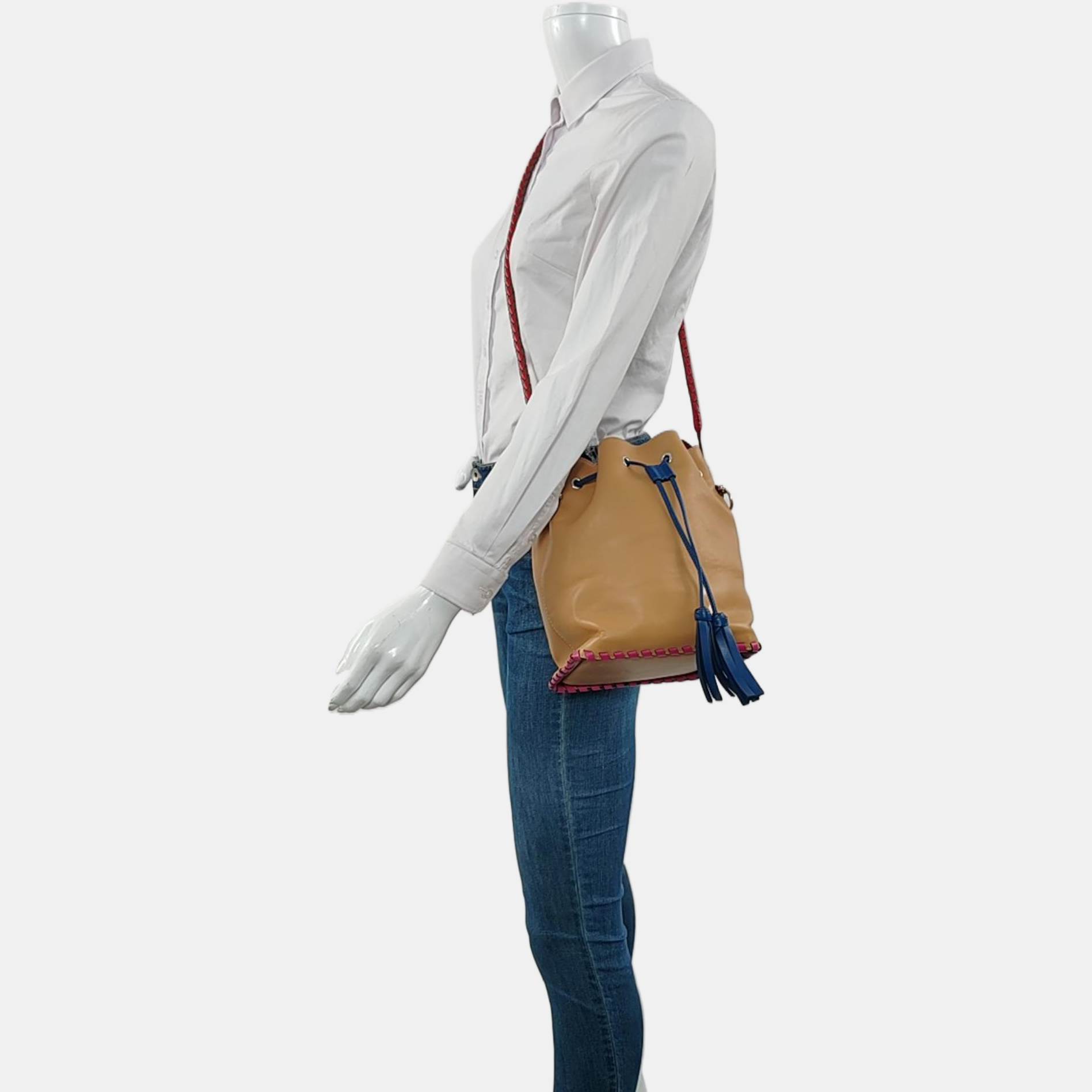 Authenticated pre-owned  Mon Tresor Calfskin Brown - Shoulder Bag at Looply