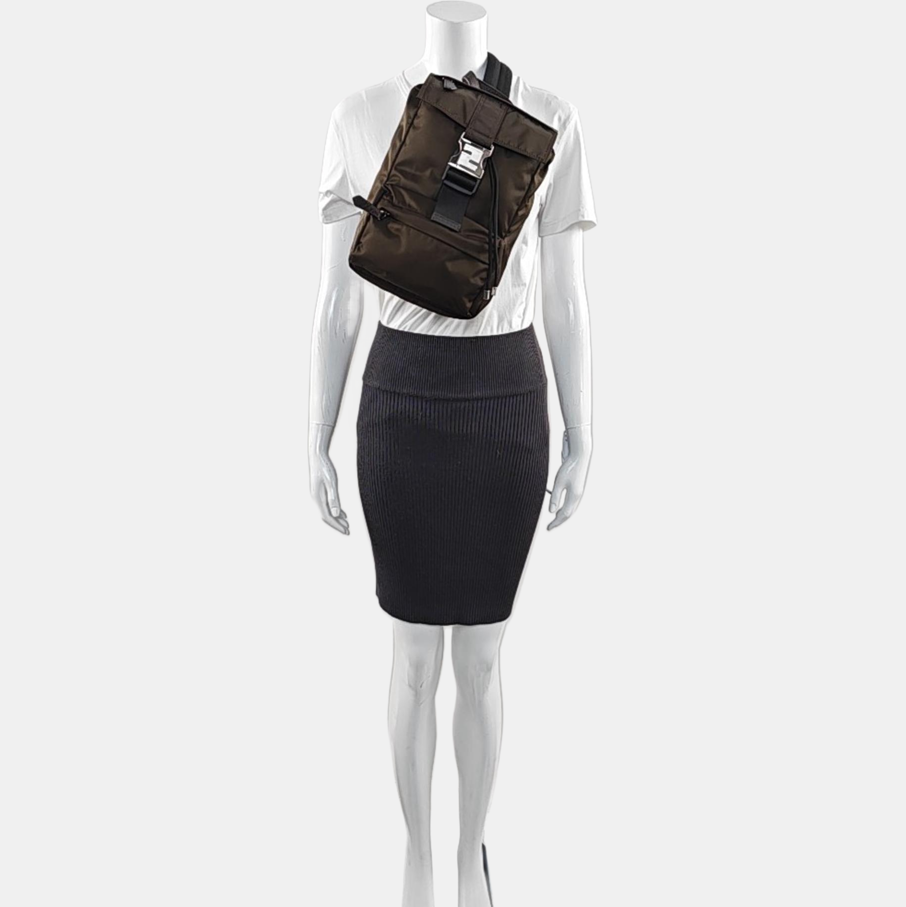 Nylon Belt Bag Green