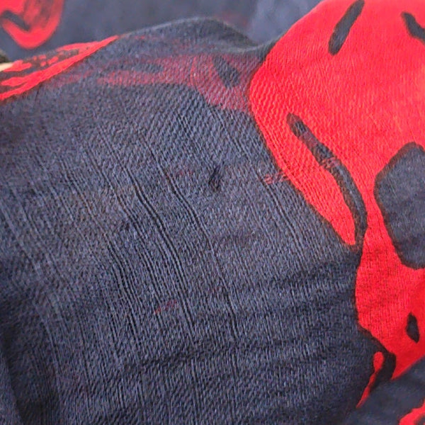Mulberry Silk Silk Scarf Blue
