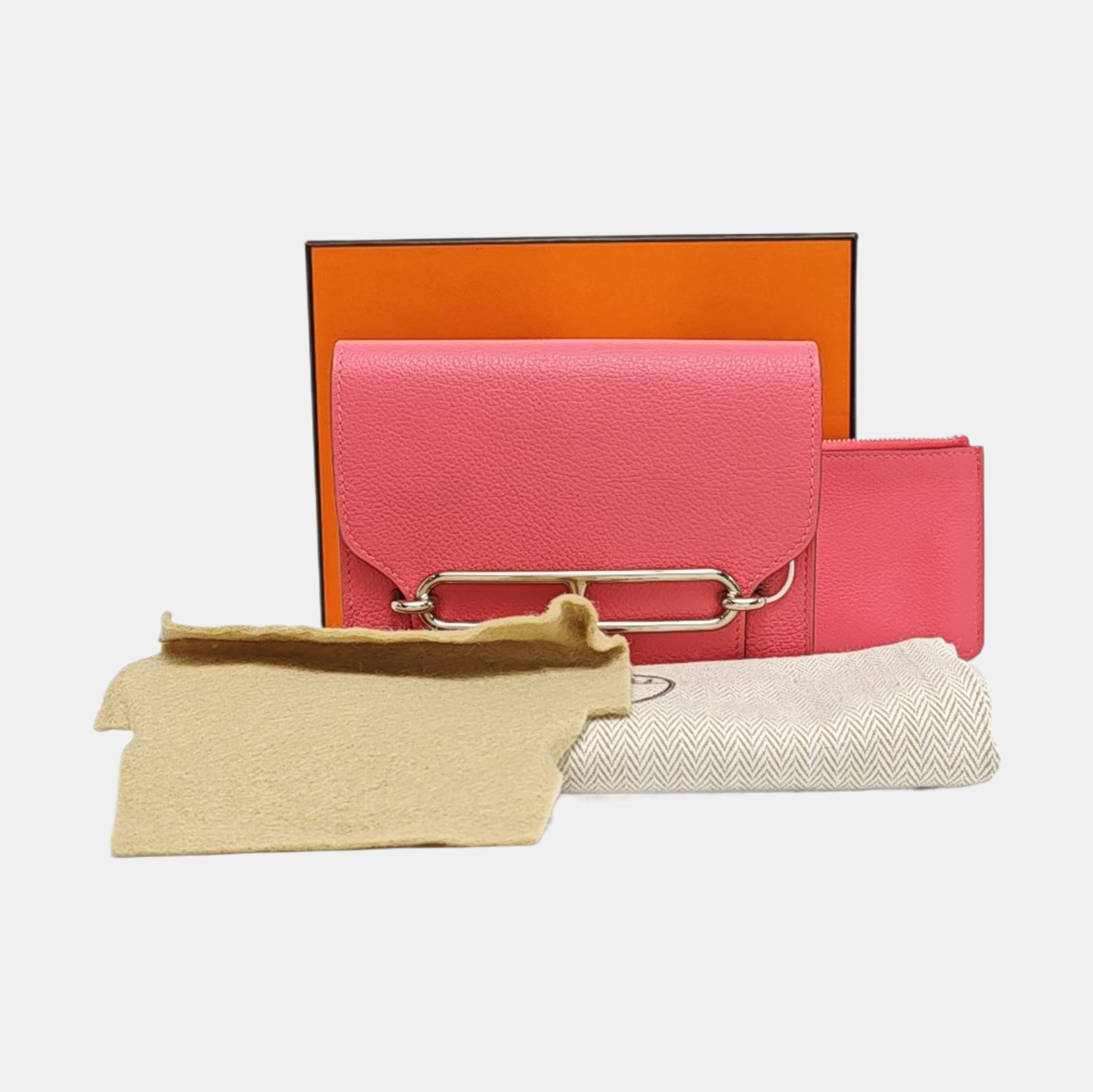 Authenticated pre-owned  Roulis Slim Evercolor Pink Wallet - Wallet at Looply