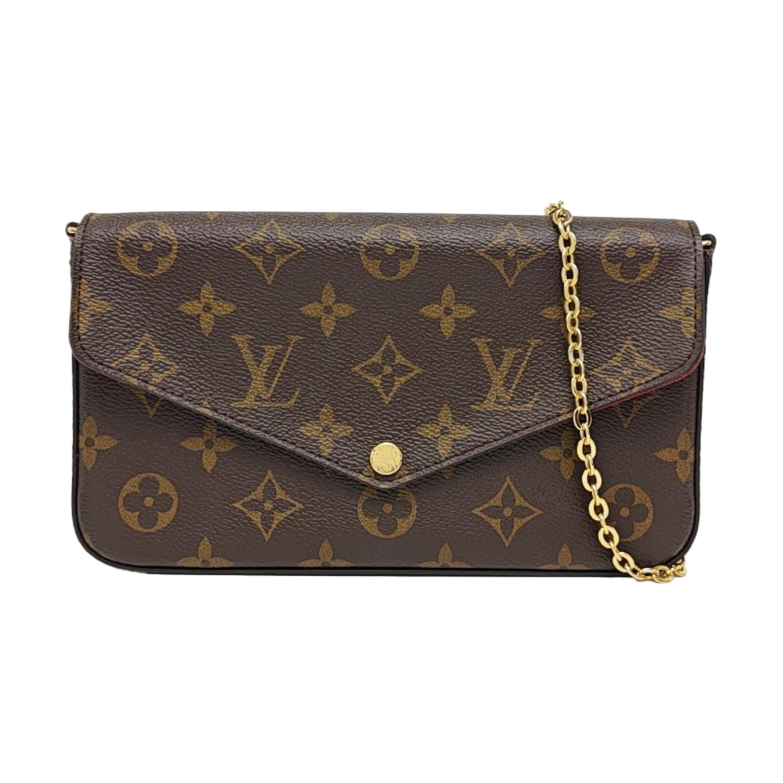 Authenticated pre-owned  Félicie Monogram Coated Canvas Brown - Shoulder Bag at Looply