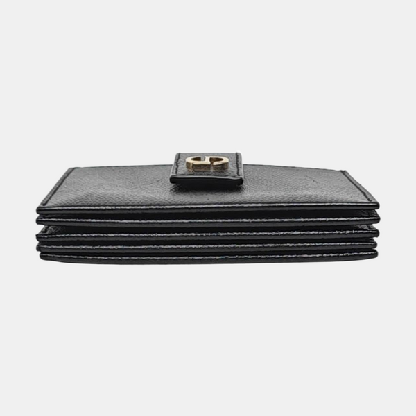 Authenticated pre-owned  30 Montaigne Calfskin Black Card Holder - Card Holder at Looply