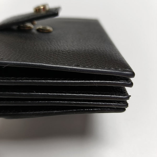 Authenticated pre-owned  30 Montaigne Calfskin Black Card Holder - Card Holder at Looply