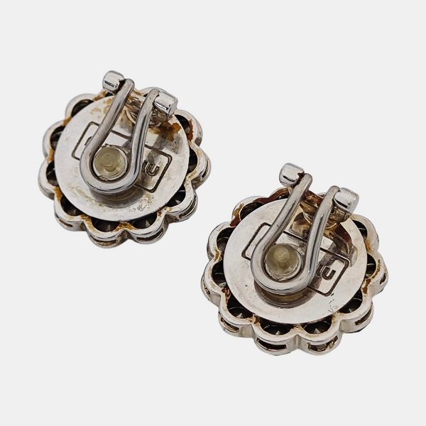 Metal Synthetic Crystal Clear Earring