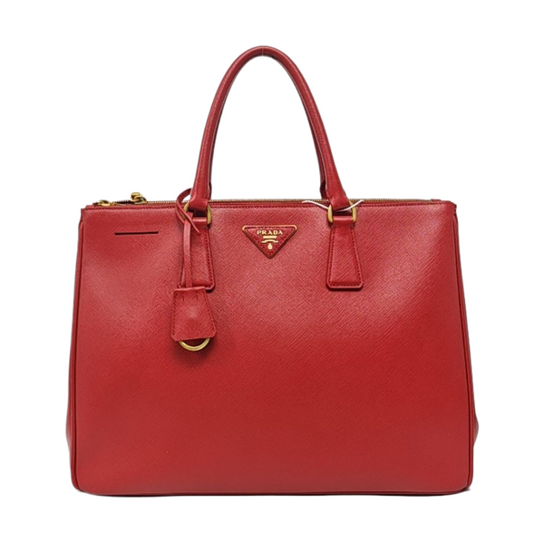 Authenticated pre-owned  Galleria Small Calfskin Red - Top Handle Bag at Looply