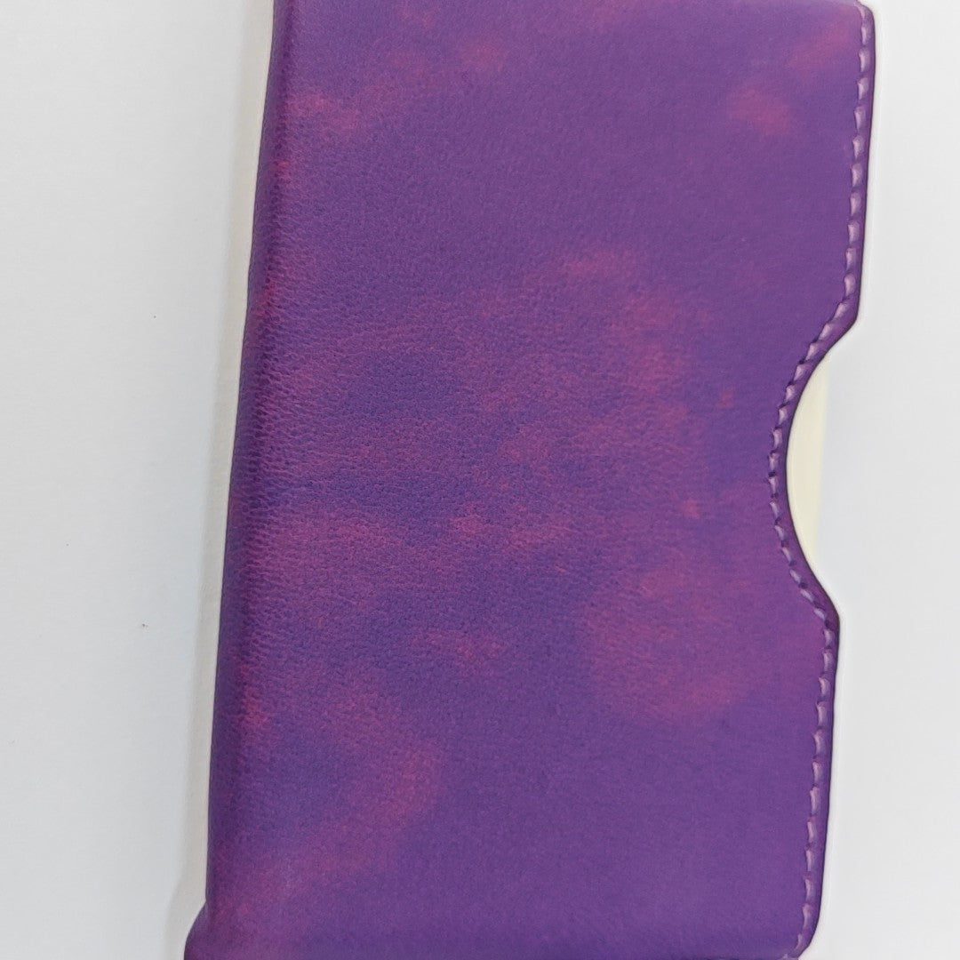 Leather Bag Charm Purple
