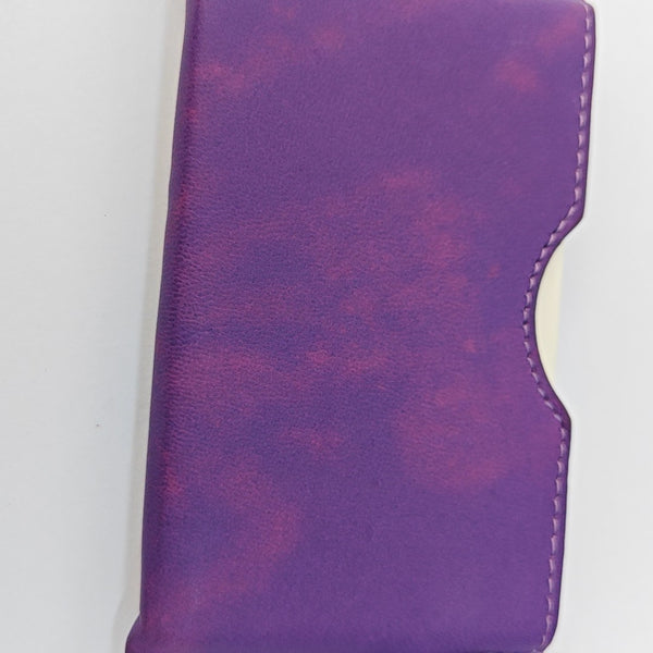Leather Bag Charm Purple