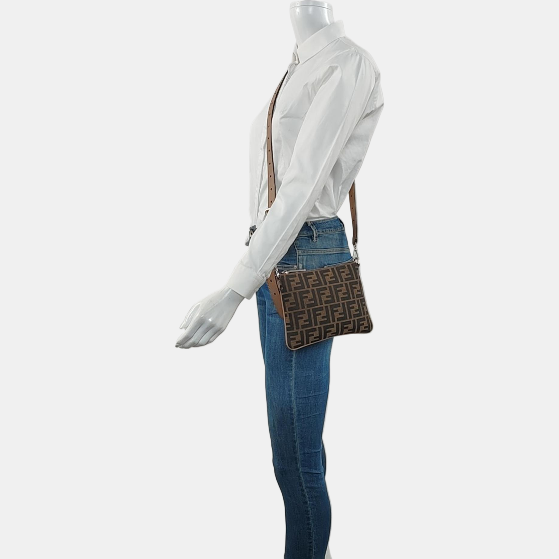 Canvas Shoulder Bag Brown