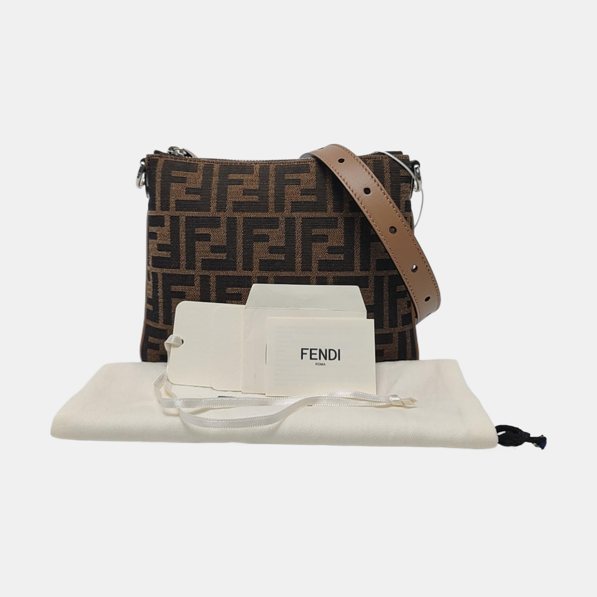 Canvas Shoulder Bag Brown
