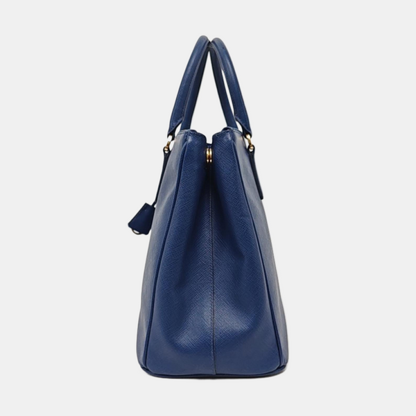 Authenticated pre-owned  Galleria Small Calfskin Blue - Shoulder Bag at Looply