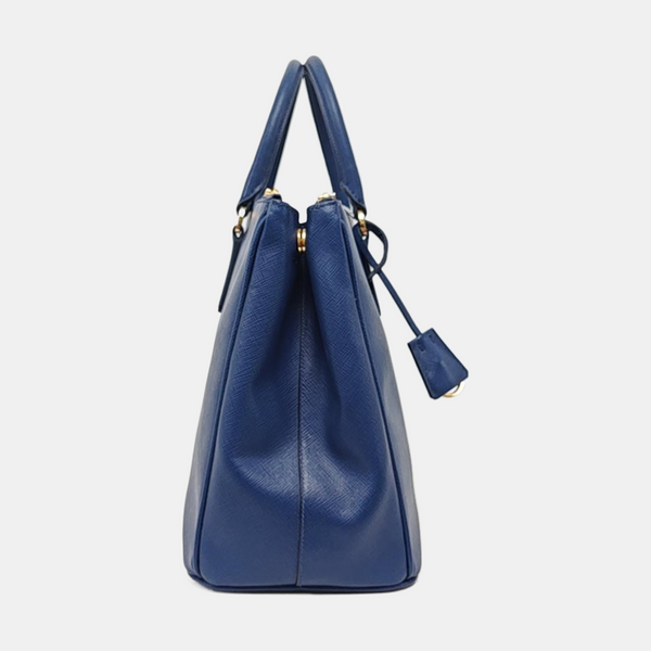 Authenticated pre-owned  Galleria Small Calfskin Blue - Shoulder Bag at Looply