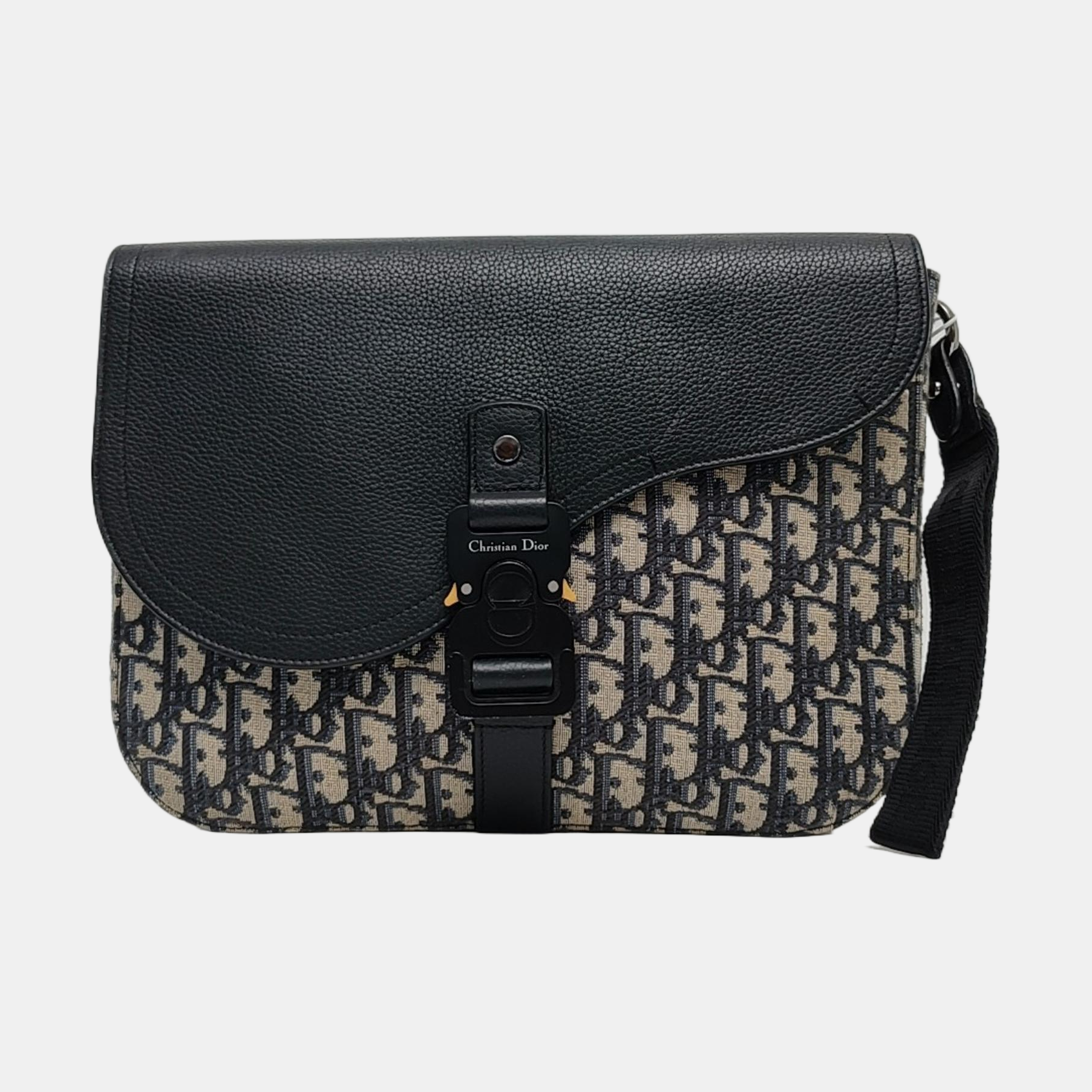 Authenticated pre-owned  Saddle Monogram Canvas Beige - Handbags at Looply