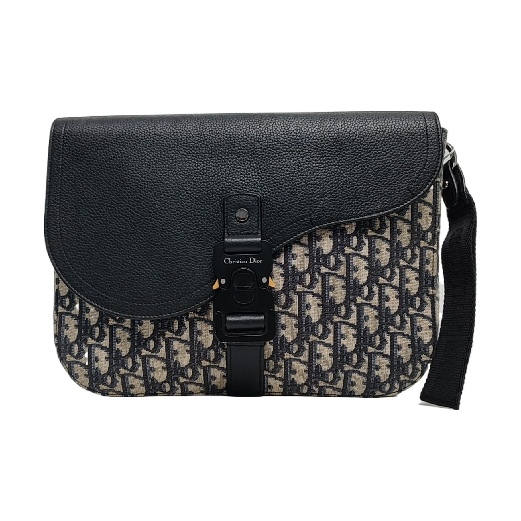 Authenticated pre-owned  Saddle Monogram Canvas Beige - Handbags at Looply