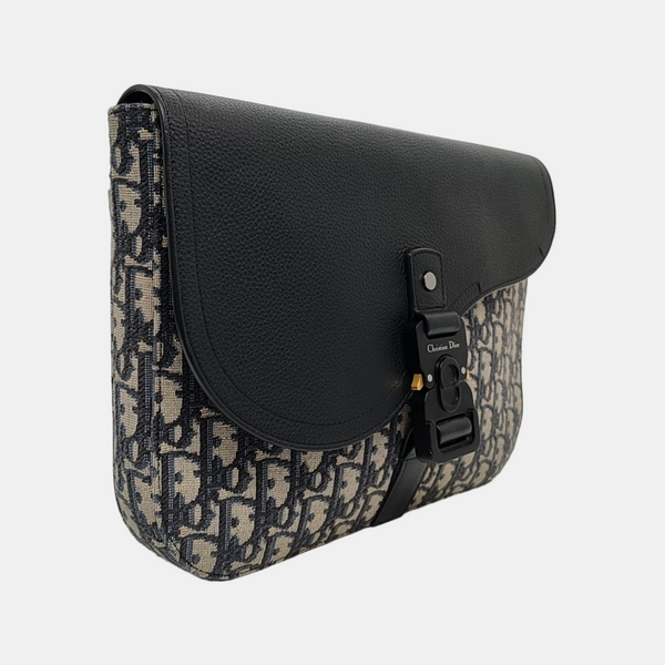Authenticated pre-owned  Saddle Monogram Canvas Beige - Handbags at Looply