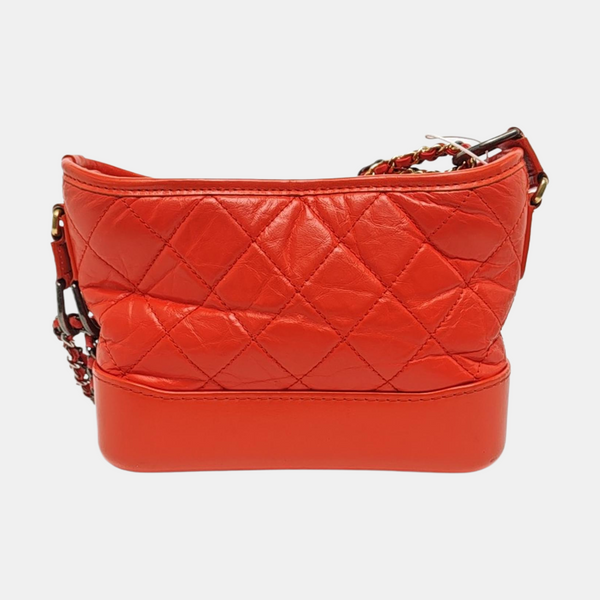 Authenticated pre-owned  Gabrielle Small Quilted Calfskin Red - Shoulder Bag at Looply