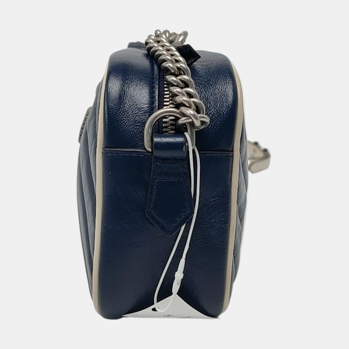 Authenticated pre-owned  GG Marmont Small Calfskin Blue - Shoulder Bag at Looply