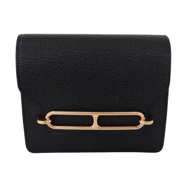 Authenticated pre-owned  Roulis Slim Chèvre Mysore Black Wallet - Wallet at Looply