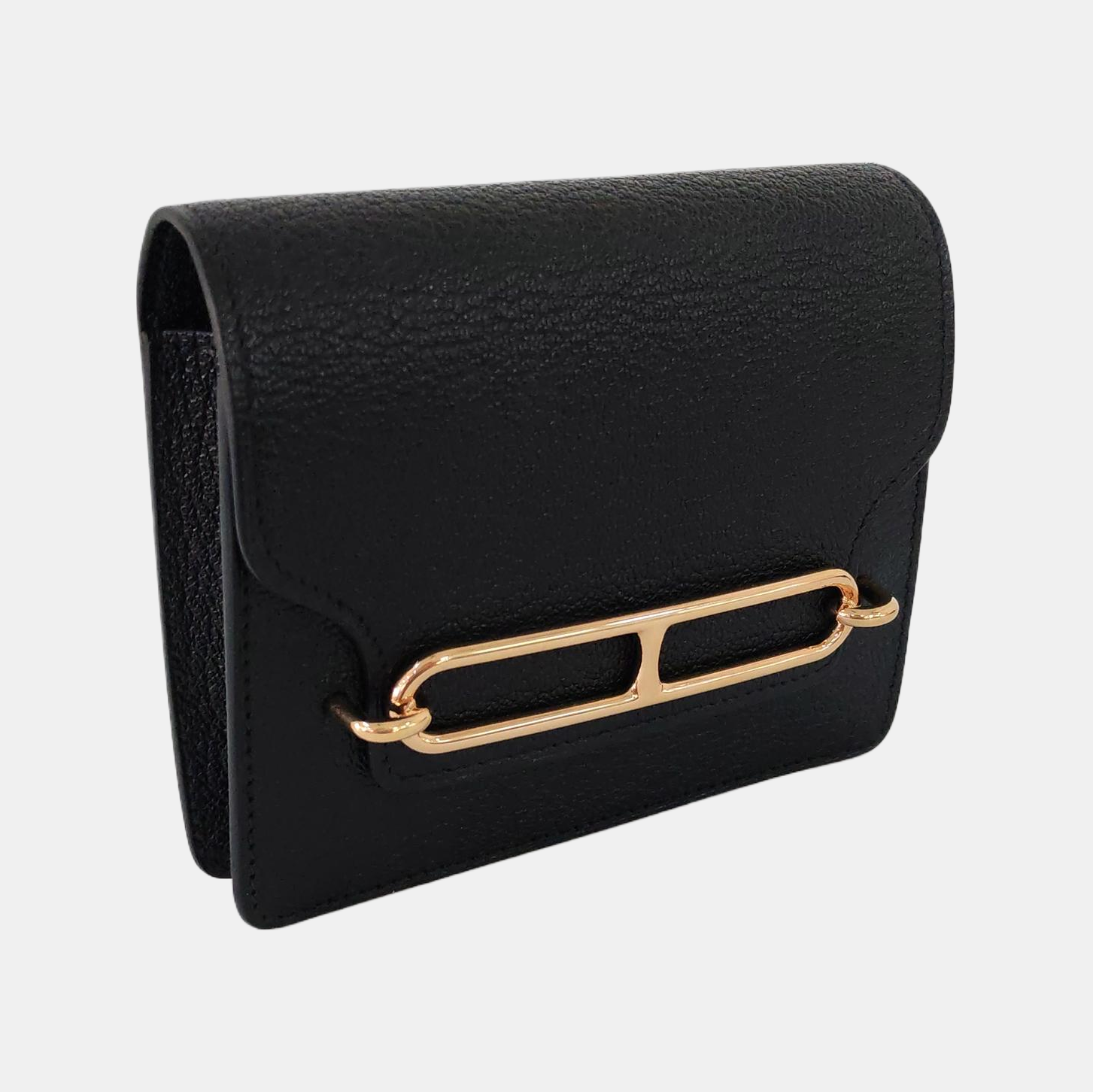 Authenticated pre-owned  Roulis Slim Chèvre Mysore Black Wallet - Wallet at Looply