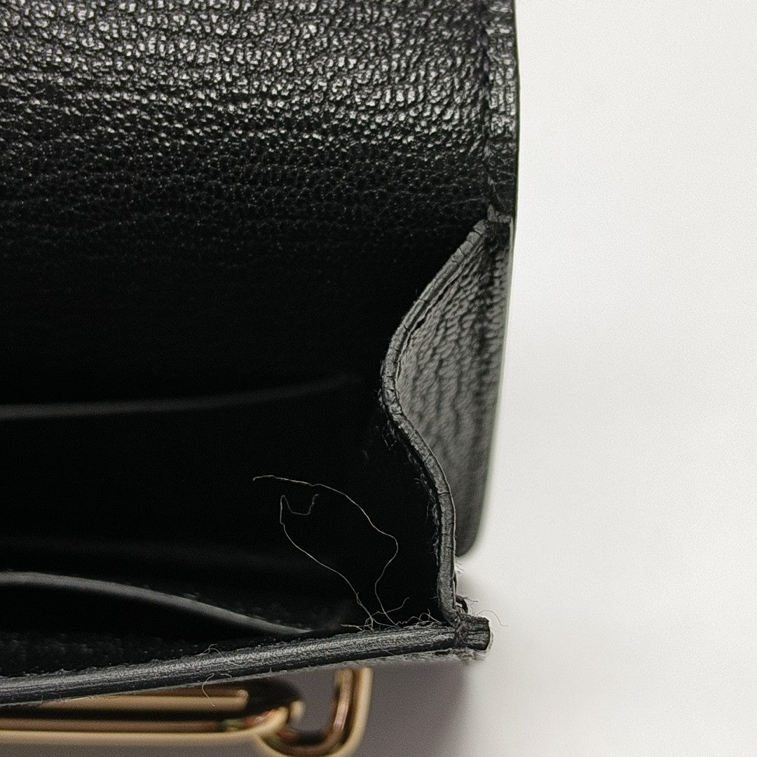 Authenticated pre-owned  Roulis Slim Chèvre Mysore Black Wallet - Wallet at Looply
