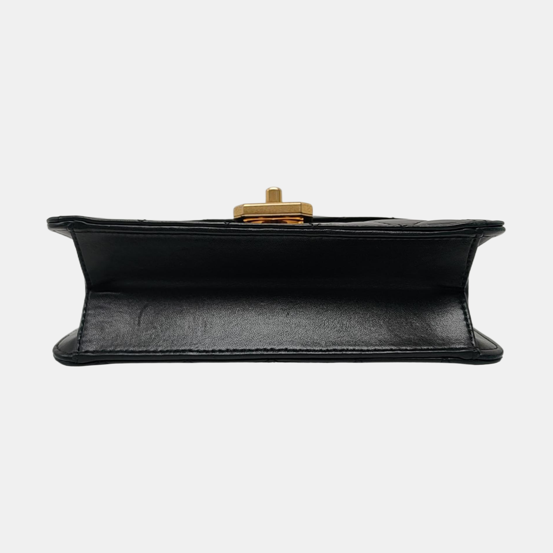 Authenticated pre-owned  Classic Flap Small Quilted Lambskin Black - Crossbody Bag at Looply
