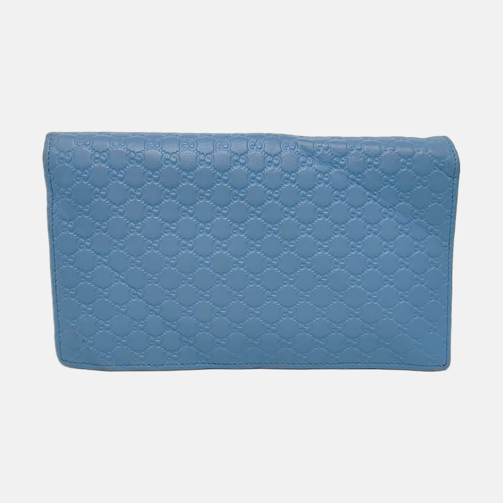 Authenticated pre-owned  Microguccissima Monogram Calfskin Blue - Shoulder Bag at Looply
