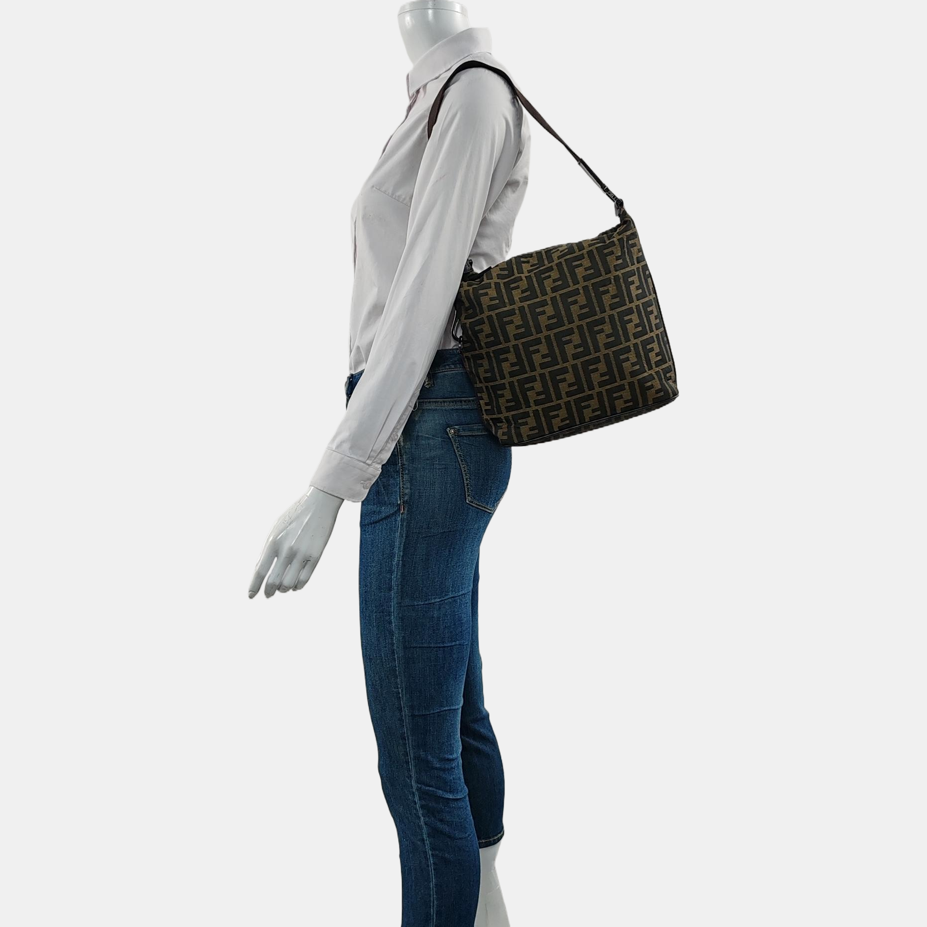 Canvas Shoulder Bag Brown