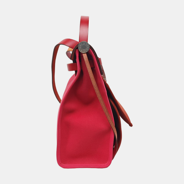 Authenticated pre-owned  Herbag Canvas Pink - Shoulder Bag at Looply