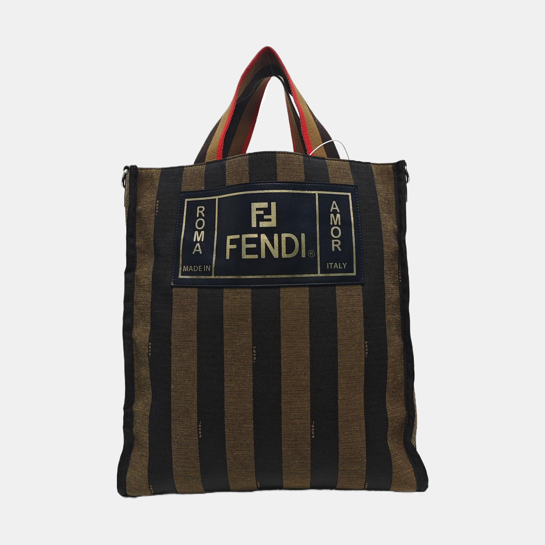Canvas Top Handle Bag Brown