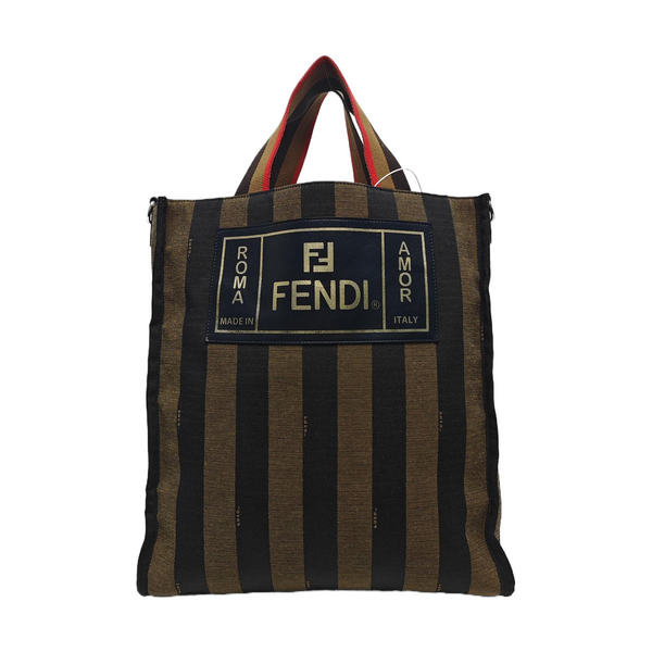 Canvas Top Handle Bag Brown