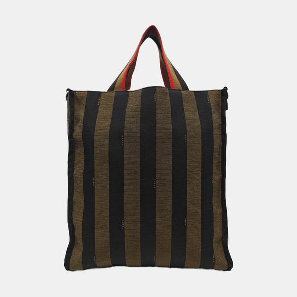 Canvas Top Handle Bag Brown
