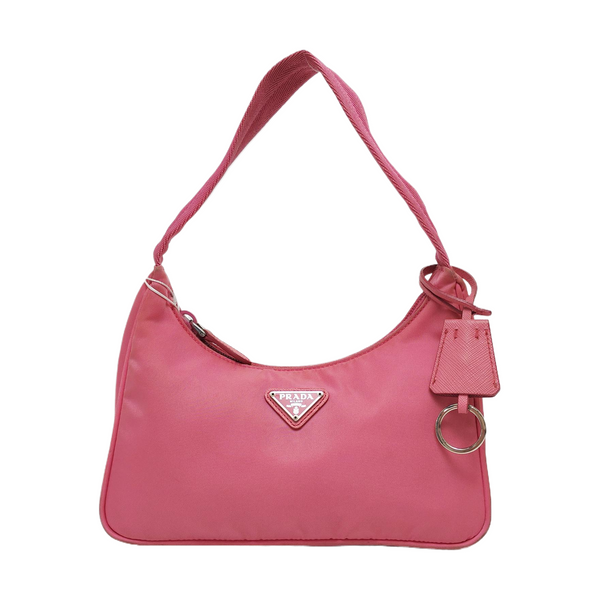 Authenticated pre-owned  Re-edition2000 Mini Nylon Pink - Top Handle Bag at Looply