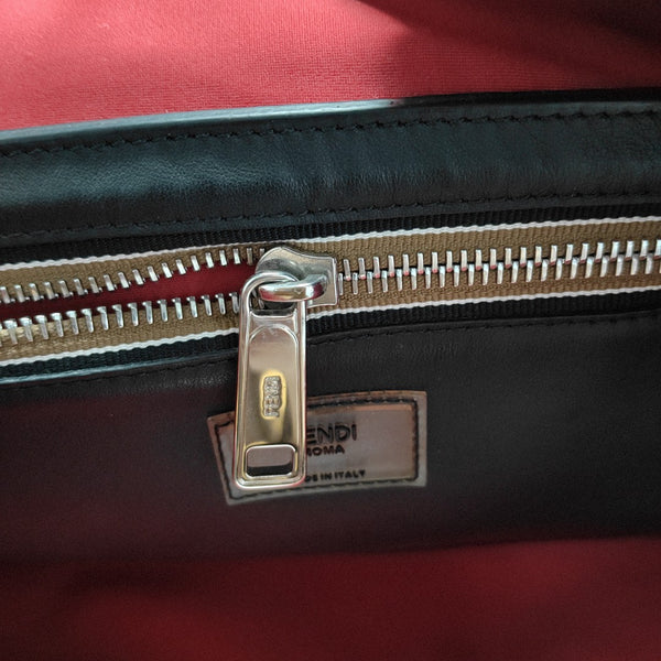 Canvas Top Handle Bag Brown