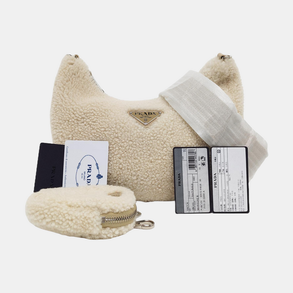 Authenticated pre-owned  Re-edition2005 Fabric Beige - Shoulder Bag at Looply