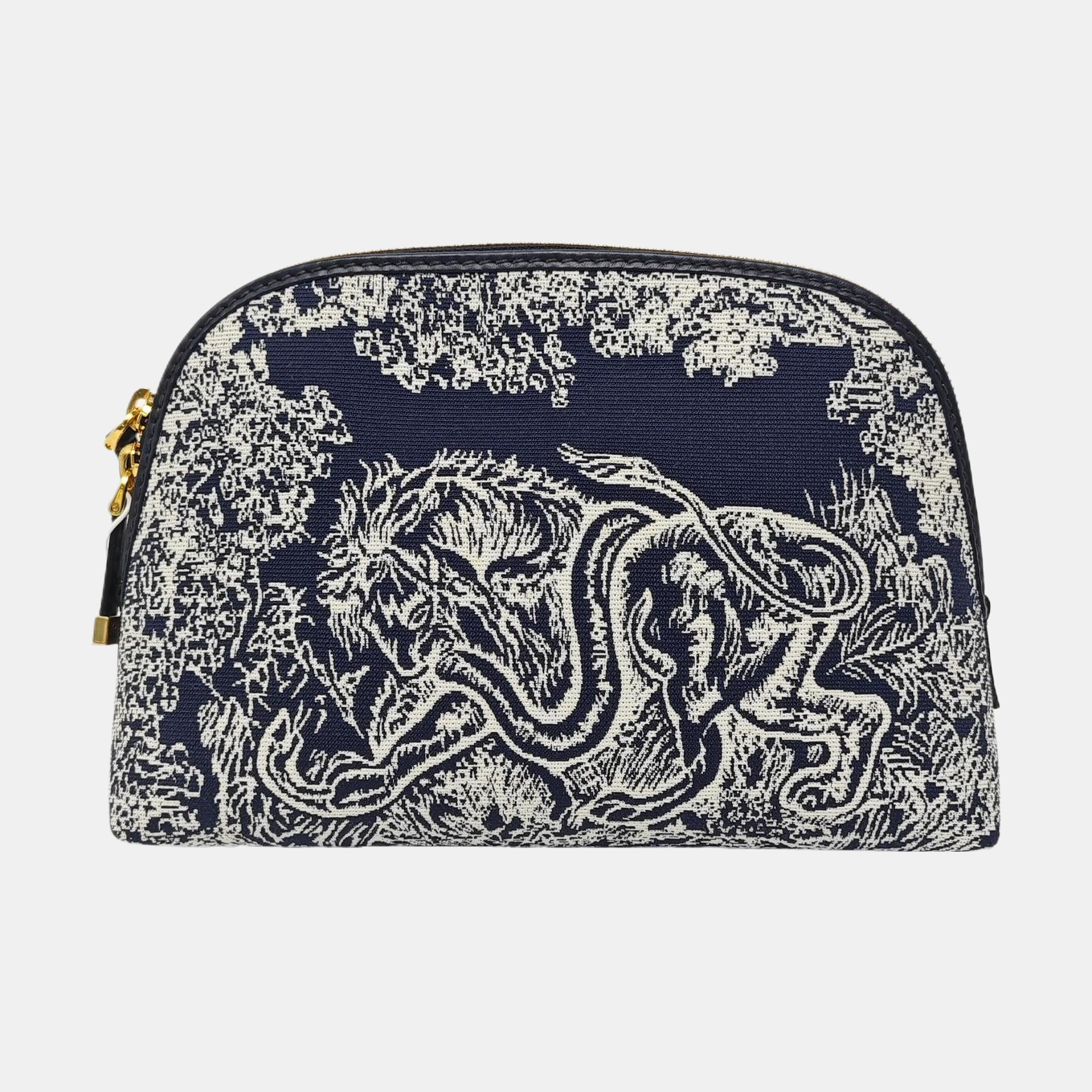 Authenticated pre-owned  30 Montaigne Medium Fabric Blue - Clutch at Looply
