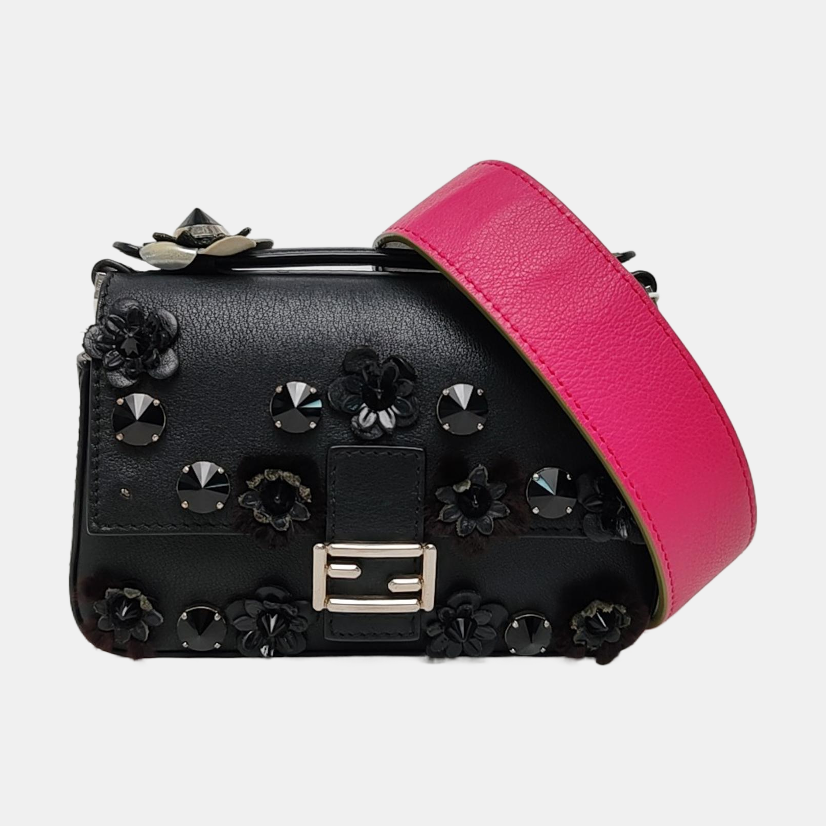 Calfskin Crossbody Bag Black