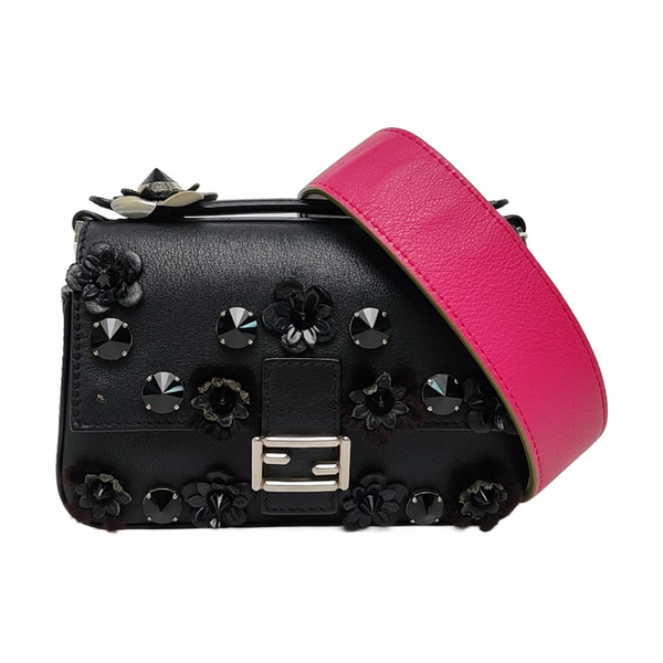 Calfskin Crossbody Bag Black