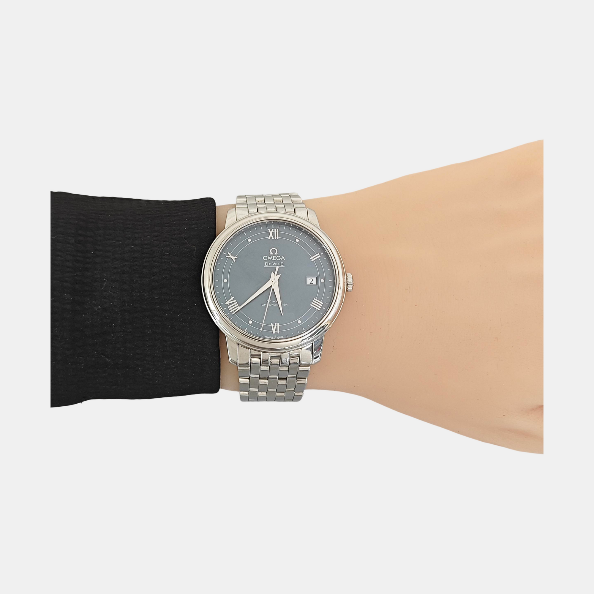 De Ville 39.5mm Navy Blue Automatic Watch