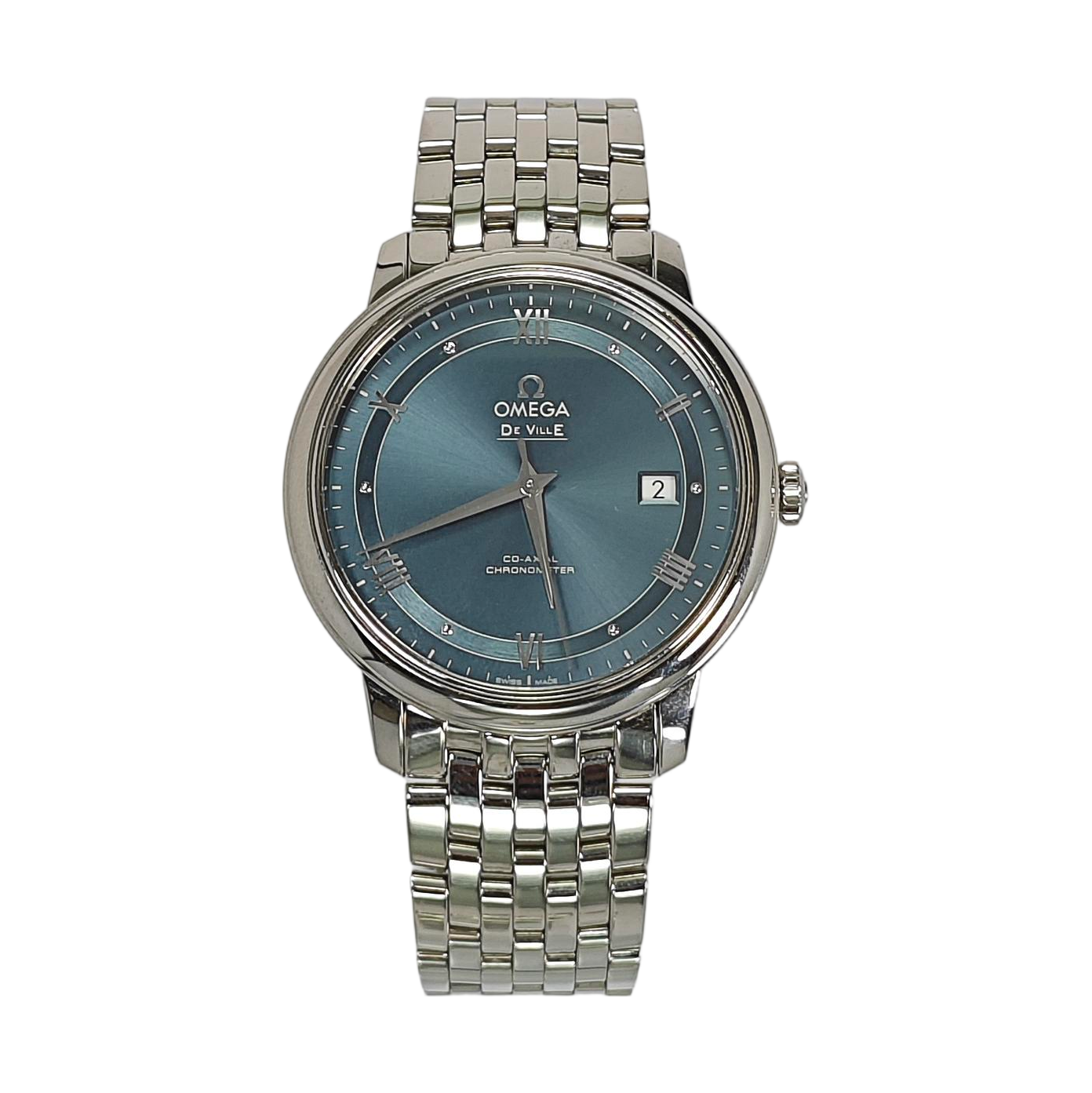 De Ville 39.5mm Navy Blue Automatic Watch