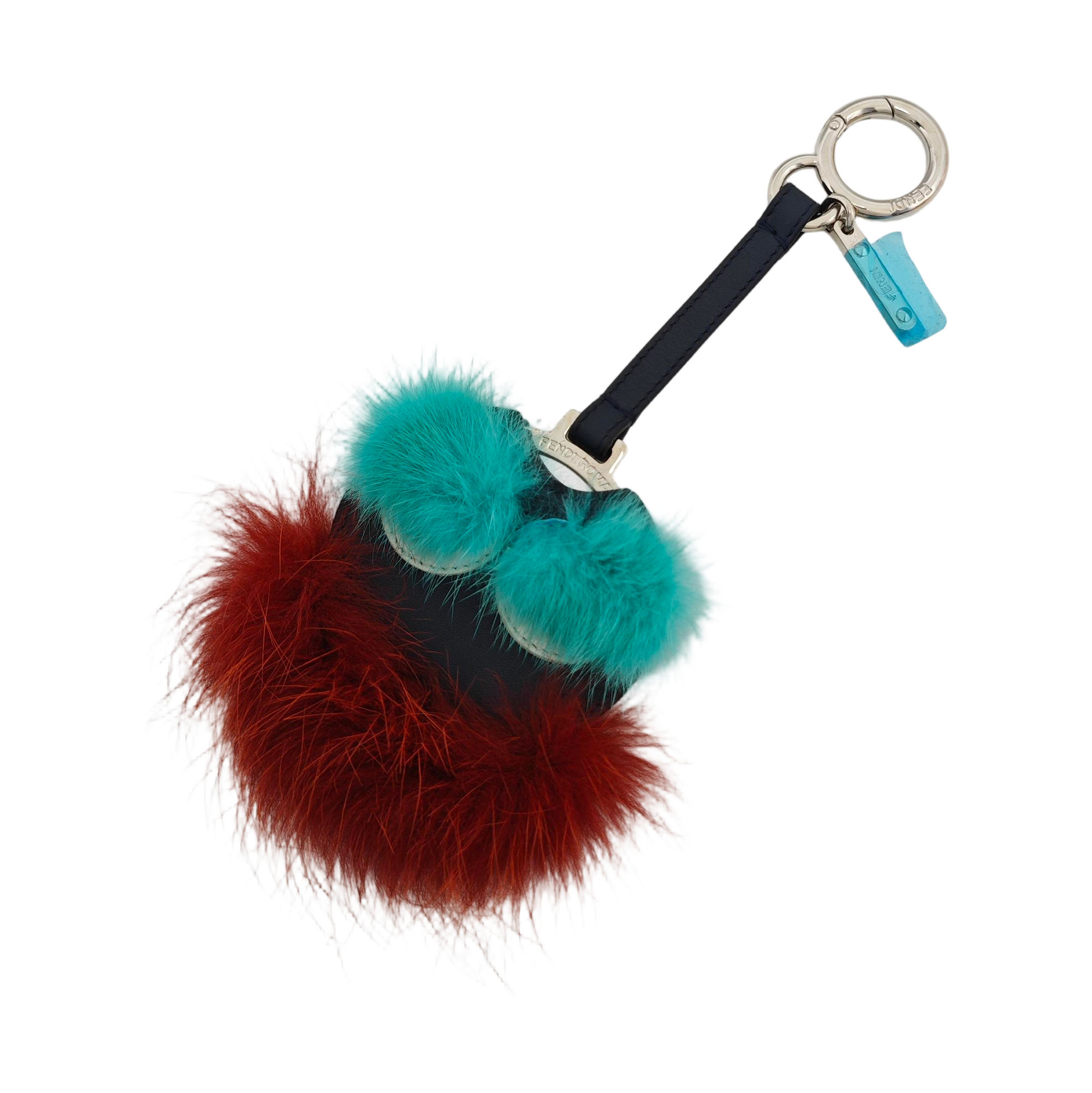 Authenticated pre-owned  Leather Black Bag Charm - Bag Charm at Looply