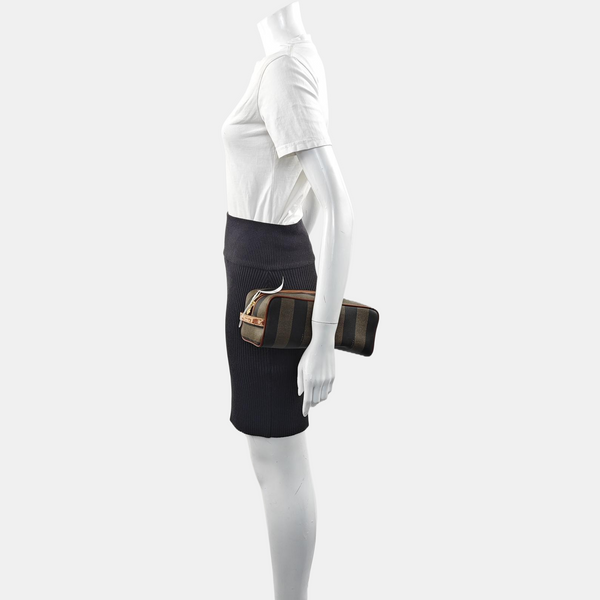 Coated Canvas Top Handle Bag Multicolor