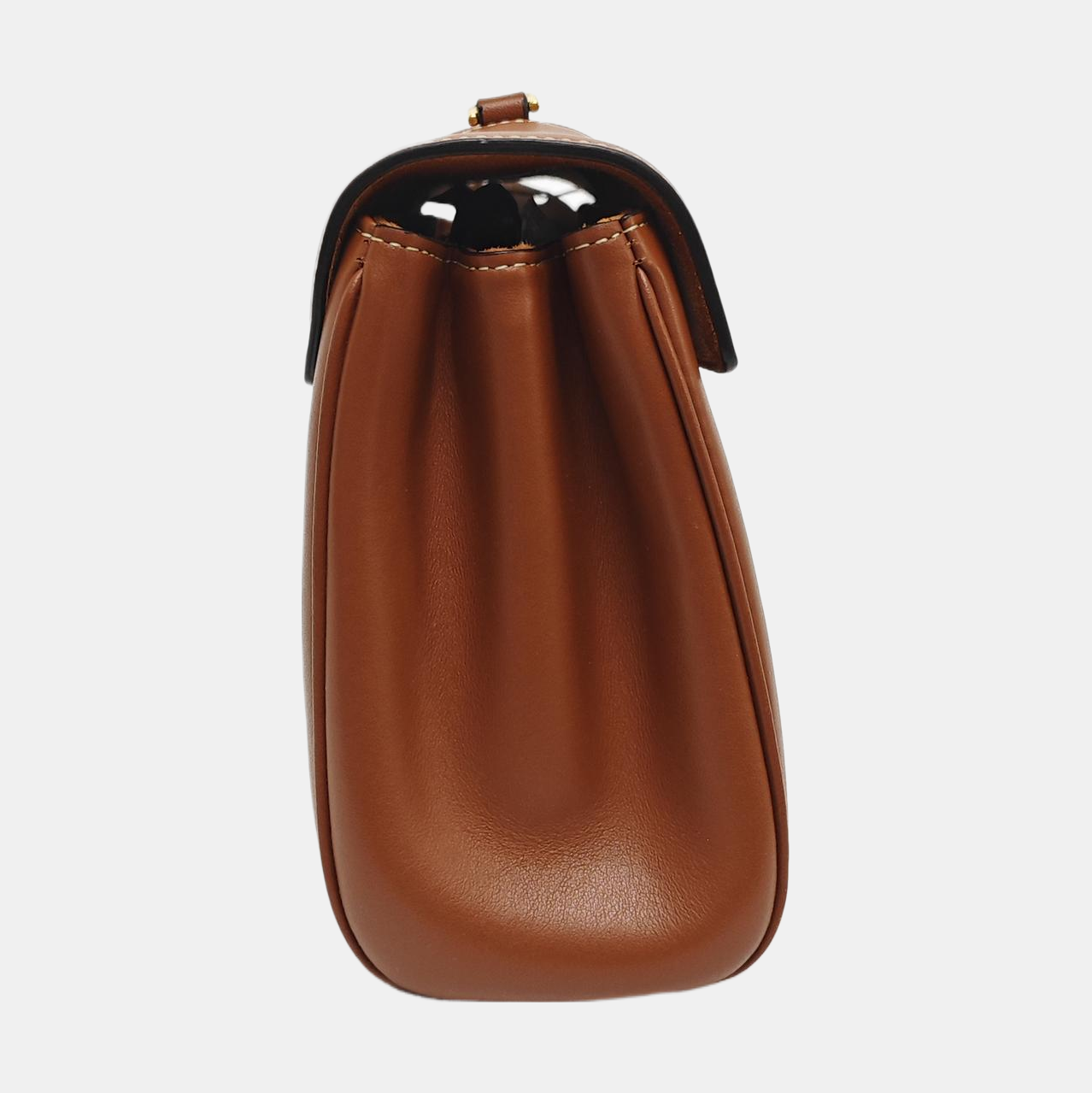 Authenticated pre-owned  16 Small Calfskin Brown - Shoulder Bag at Looply