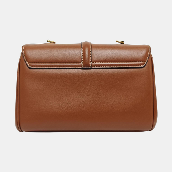 Authenticated pre-owned  16 Small Calfskin Brown - Shoulder Bag at Looply