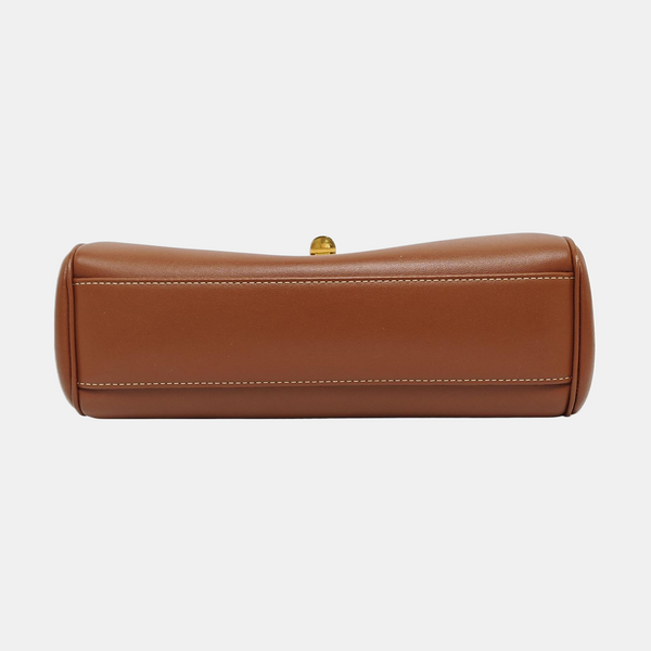 Authenticated pre-owned  16 Small Calfskin Brown - Shoulder Bag at Looply
