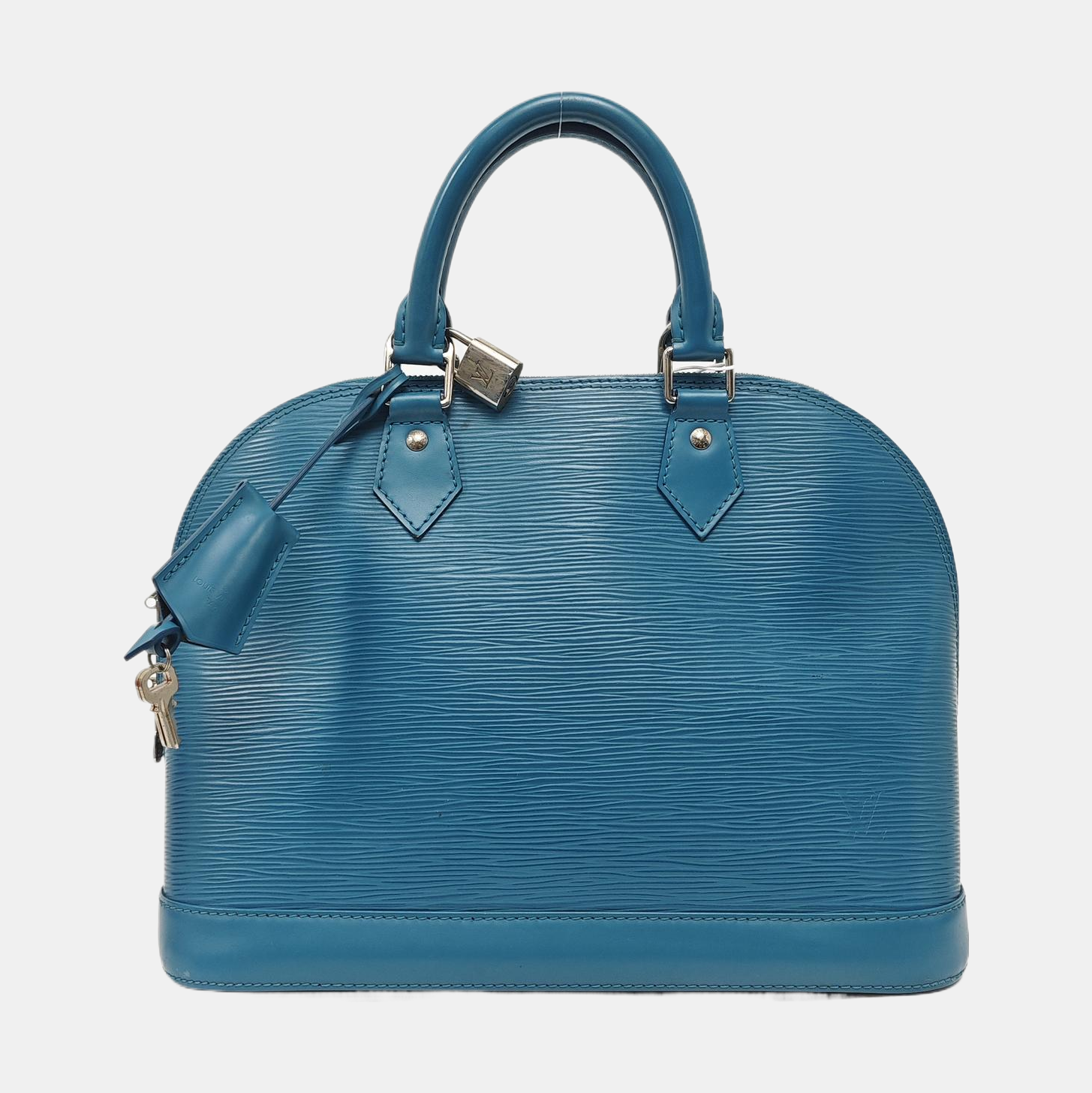 Authenticated pre-owned  Alma PM Epi Blue - Top Handle Bag at Looply