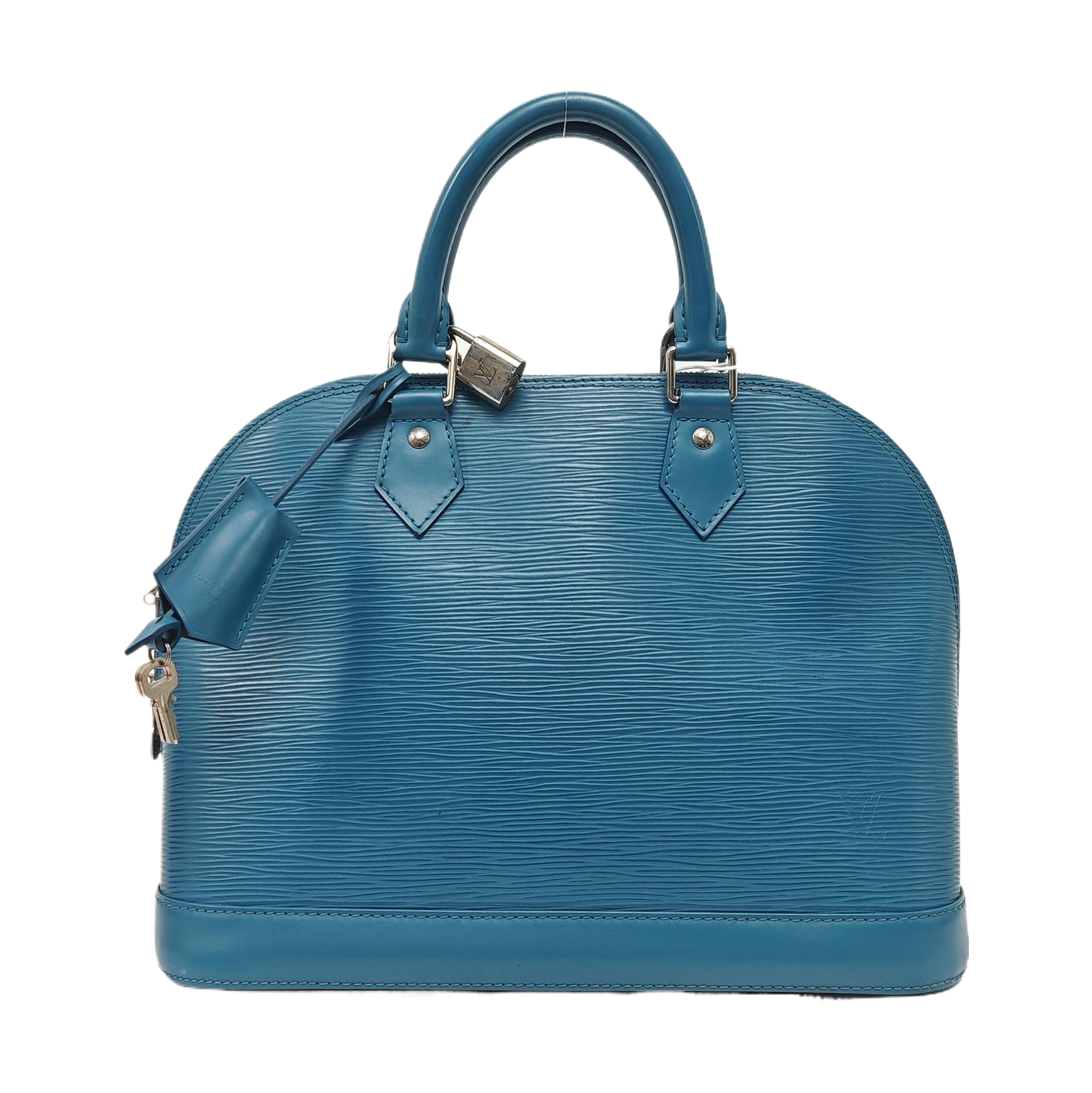 Authenticated pre-owned  Alma PM Epi Blue - Top Handle Bag at Looply