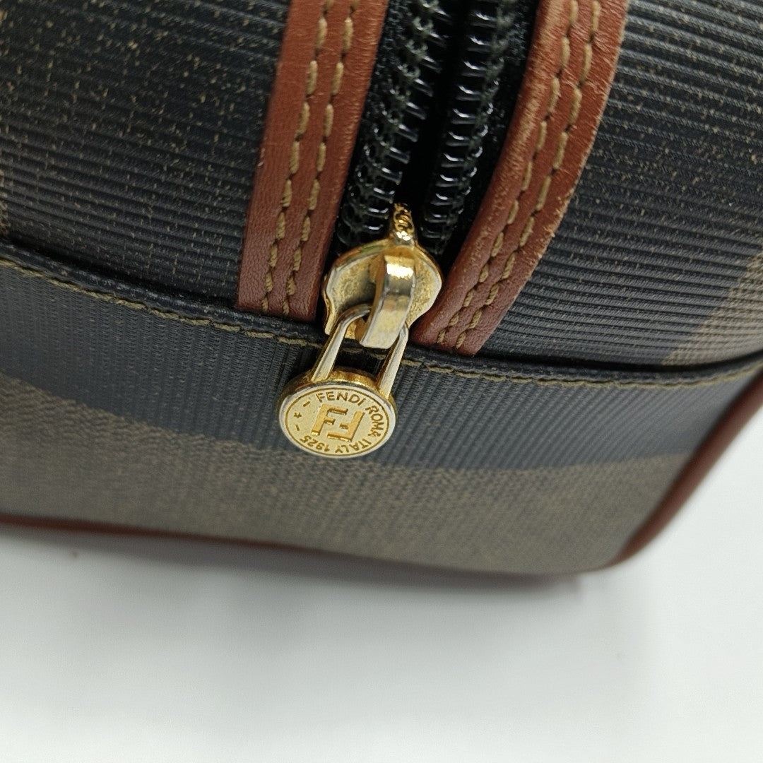 Coated Canvas Top Handle Bag Multicolor